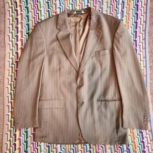 Vintage Men's Striped Wool Suit‎ Blazer